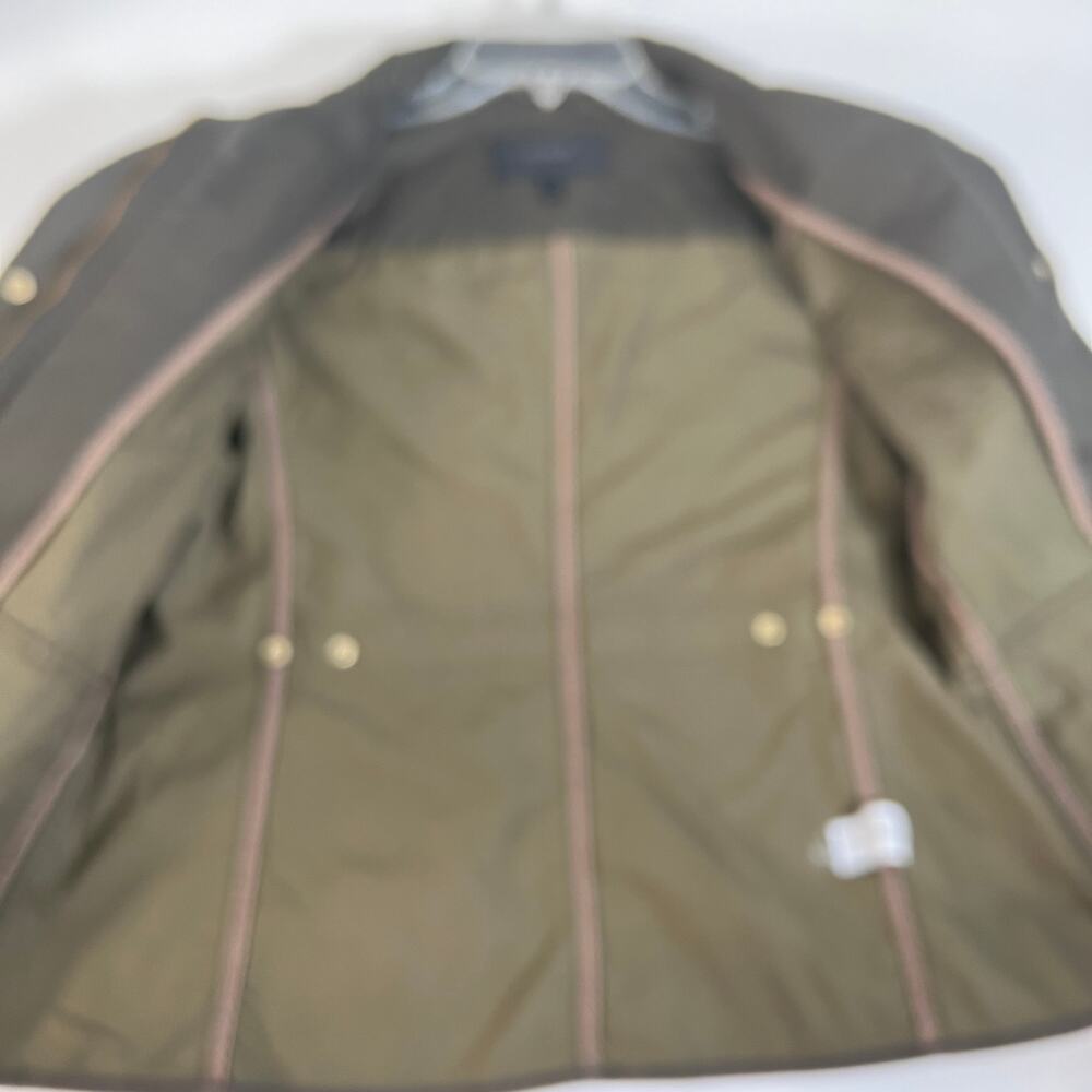 J Crew‎ Military Olive Green Button Gold Button Jacket Size S - Picture 4 of 16